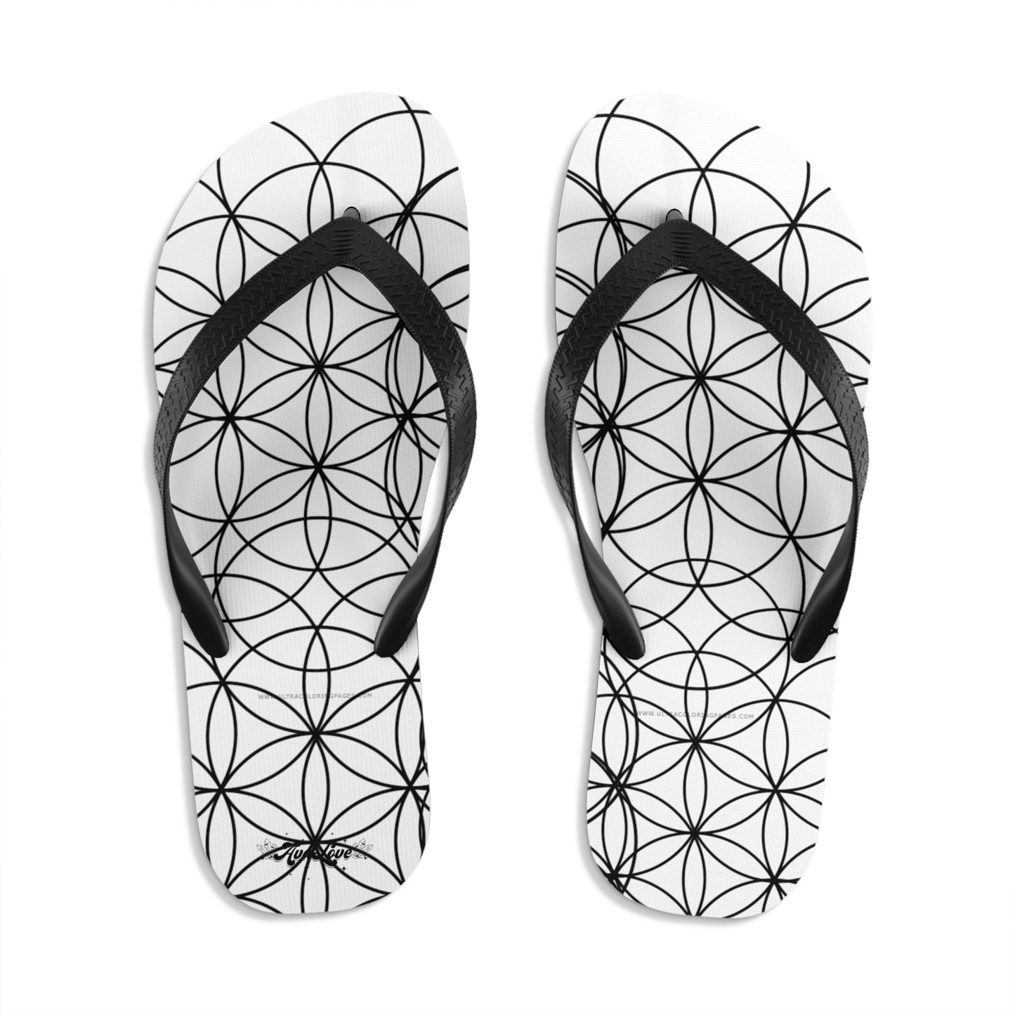 Flower of Life Flip-Flops