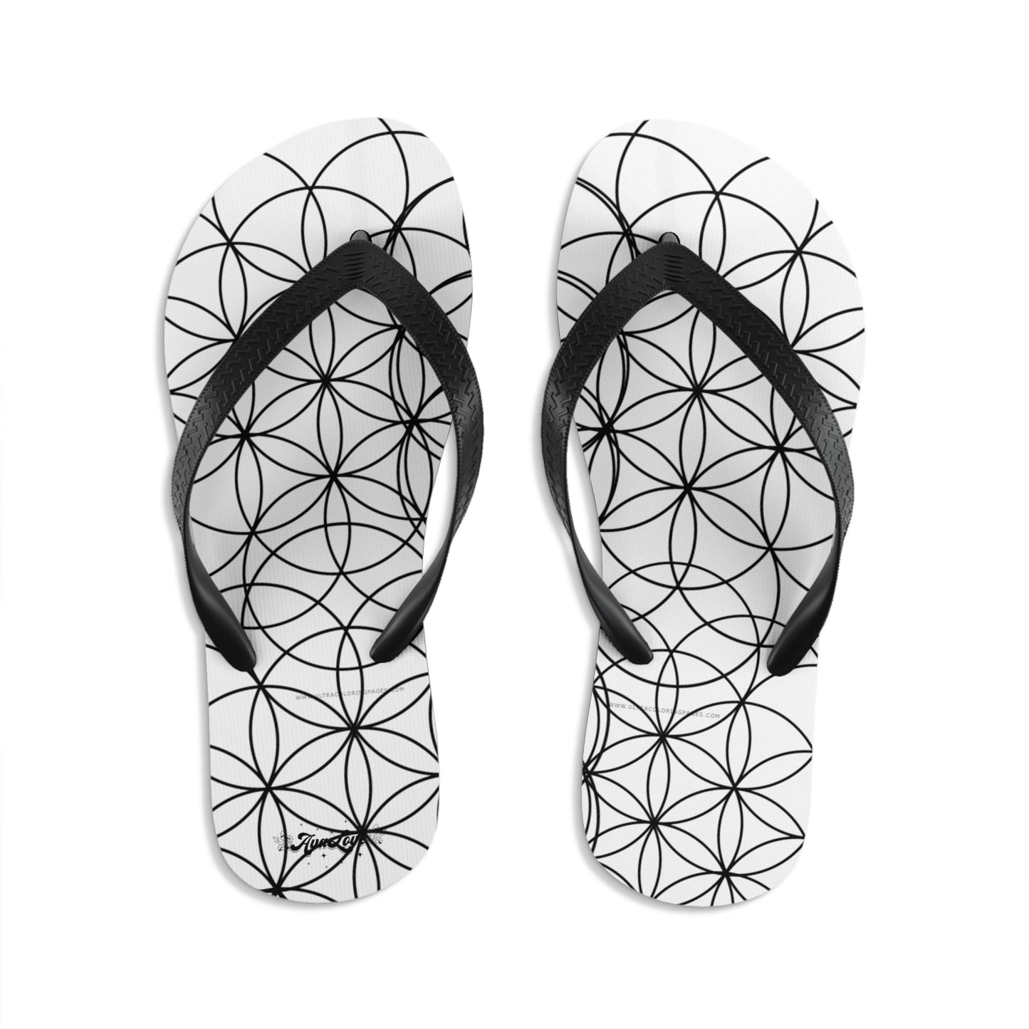 Flower of Life Flip-Flops