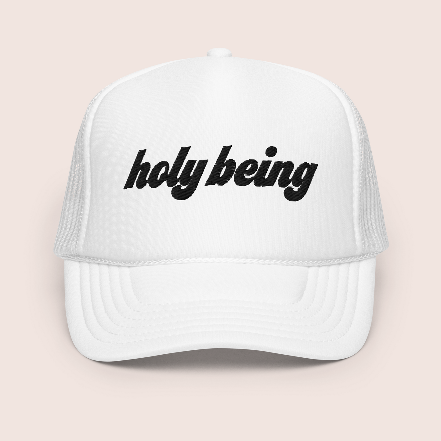 holybeing Trucker Hat With Black Curtains