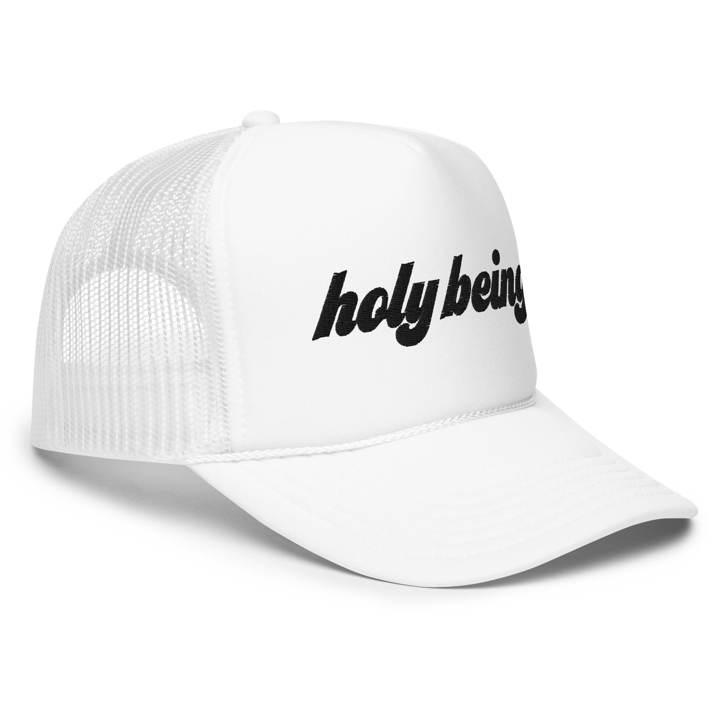 holybeing Trucker Hat With Black Curtains