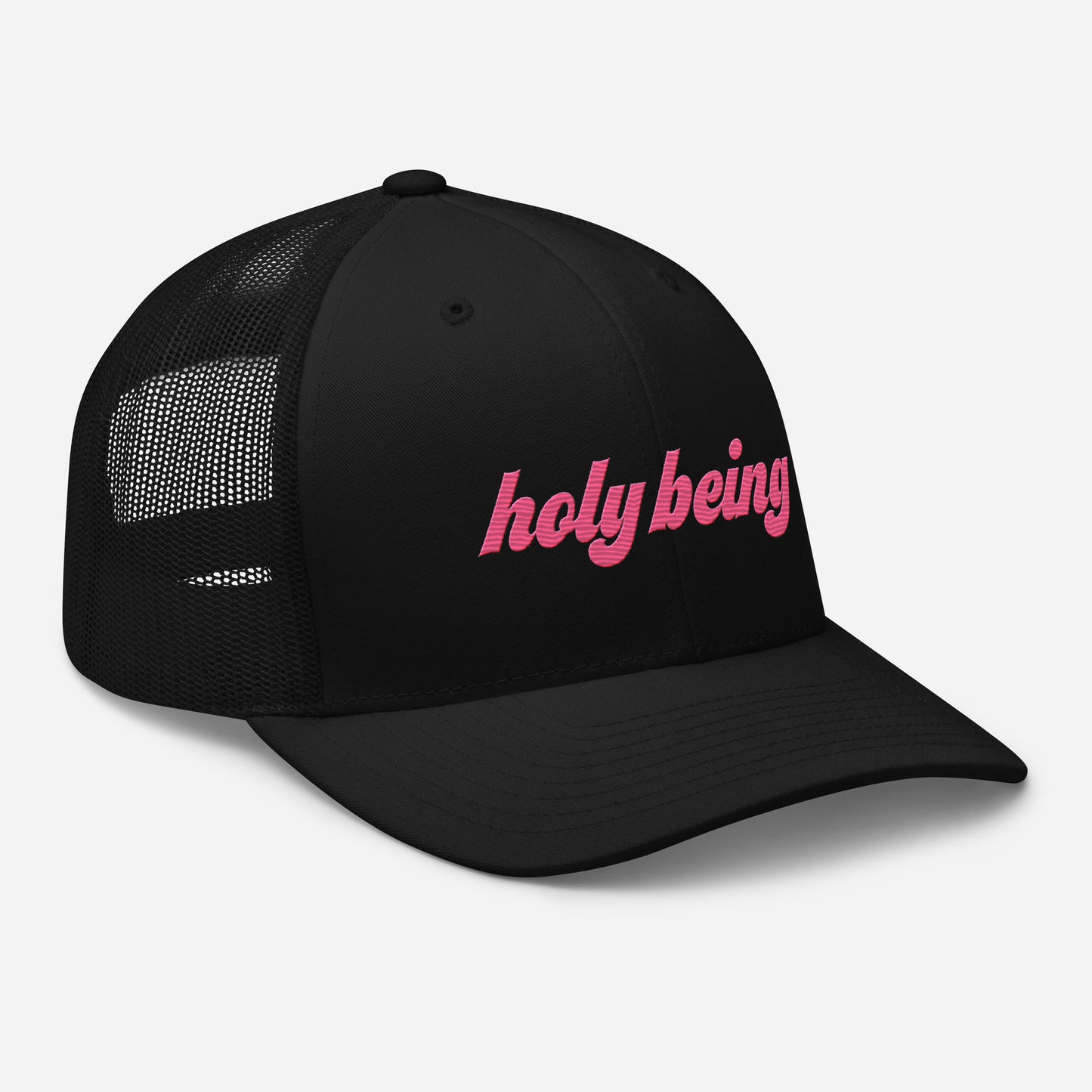 holybeing Trucker Hat Can't Tame Hot Pink